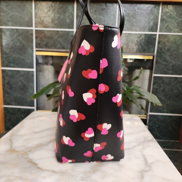 Kate Spade Margareta Flutter Hearts Tote Bag - Picture 4 of 12